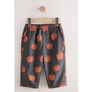 Next Charcoal Black Pull On Wide Trousers (3mths-7yrs)