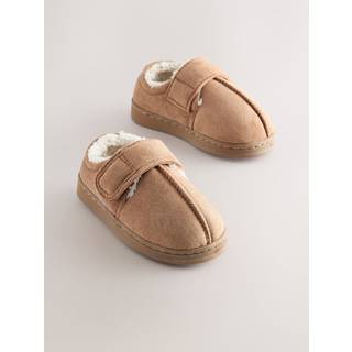 Next Tan/Brown Warm Lined Cupsole Slippers
