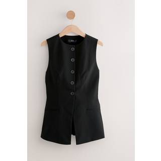 Next Black Tailored Waistcoat with Wool