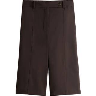 Next Chocolate Brown Smart Longline Shorts - 18 L