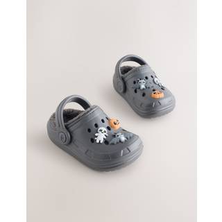 Next Grey Halloween Warm Lined Slipper Clogs