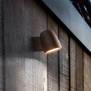 Bover LED udendørs væglampe Nut, dæmpbar, Terracotta, Aluminium, Design