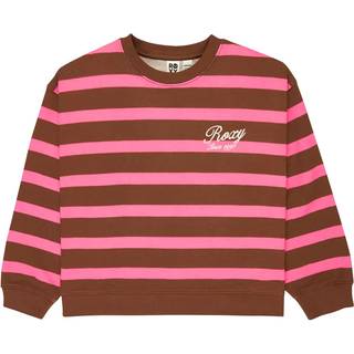Roxy Kid's Little Things Crew Sweatere Børn størrelse 8 Years - S farve tiramisu strictly stripe