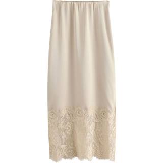 Next Satin Midi Nederdele Med Blondekant - EU 48 Almindelig (UK 20 R)