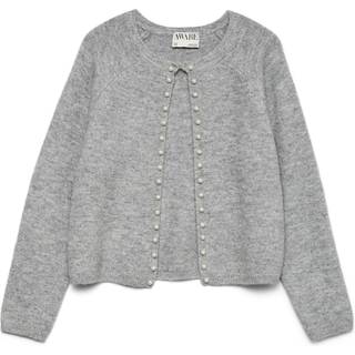 VERO MODA DAME CARDIGAN AWMAGALENE - Medium grey melange - L