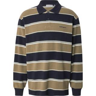 Carhartt WIP L/S Malone Rugby Shirt Malone Stripe, Brass - L