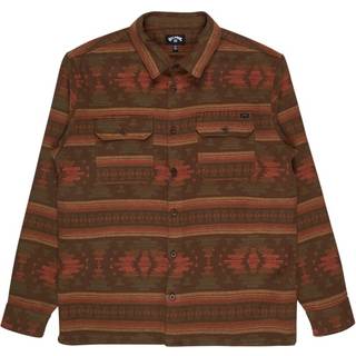Billabong Offshore Jacquard Flannel Skjorte Herrer størrelse L farve brun