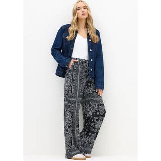 Lts Tall Black Paisley Wide Leg Trousers Long > 10 Lts | Tall Women's Wide Leg Trousers - Long 10