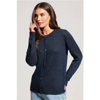 Lts Tall Navy Blue Knitted Button Cardigan Size 10-12