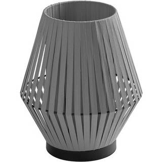 OSRAM Bordlampe Decor Stripes, Aluminium/grå/zink, Stue/spisestue, Tekstil/stof/silke