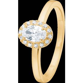 Mads Z Stellar ring i 8 kt guld med cubic zirkonia
