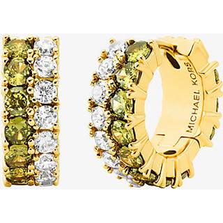 MK Colored Stone Huggie Earrings - Gold - Michael Kors - ONE SIZE