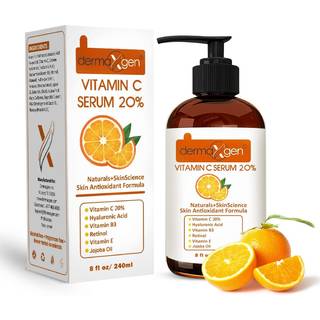 Dermaxgen 20% Vitamin C Serum + Hyaluronsyre + Retinol + Vitamin E + Vitamin B PURE ORGANIC- Boost Skin Collagen Moisturizer Anti Aging & Wrinkle