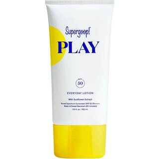 Supergoop! Spil hverdagslotion SPF 50-5.5 fl oz - Bred spektrum krop og ansigt solcreme til f?lsom hud - fantastisk til aktive dage - hurtigt abs