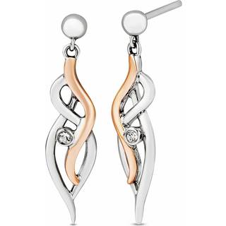 Nature's Wonder Sterling Silver Waterfall Drop Earrings with Topaz
