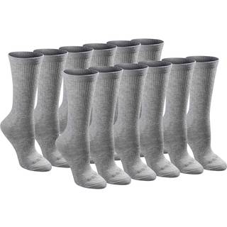 Dickies Dame Dri-Tech Essential Moisture Control Crew Sokker fs i S-XL (6 Gr Solid (12 Par) Medium