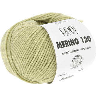 Lang Yarns Merino 120 344 Indhold: 100% Merinould Vægt/længde: 50 g = ca. 120 meter Anbefalede pinde: 3.50-4.50 mm Strikkefasthed: 10 x 10 cm = 22 m x 32 p Vask: Maskinvask 30 °C / Tåler ikke tørretumbling .