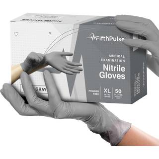 FifthPulse Cool Grey Nitrile engangshandsker Small 50 Count - Latexfri f?devaresikre reng?rings- og madlavningshandsker Kirurgisk medicinsk eksam