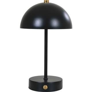 Holt LED Bordlampe, sort/messing genopladelig