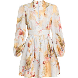 Zimmermann Ascension floral linen minidress - multicoloured - XXS