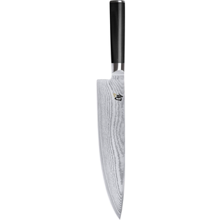 KAI Shun Classic Kochmesser 25 cm - Damaststahl - Griff Pakkaholz - Schwarz,Silber