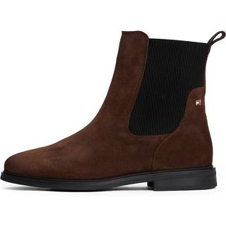 Suede Enamel Flag Chelsea Boots