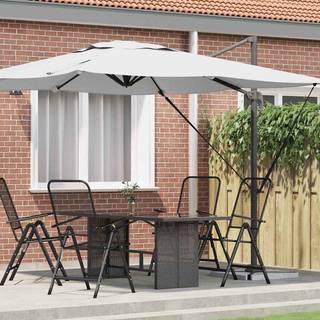 Cantilever Roma Parasol Sand 286x285x265 cm i Aluminium