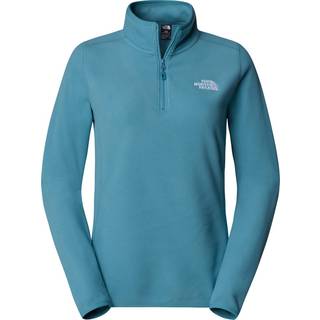 The North Face Women's 100 Glacier 1/4 Zip Algae Blue, XS