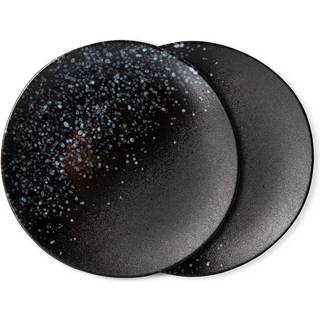 HKliving 70s keramik tallerken 2-pak Ø17,5 cm Stars