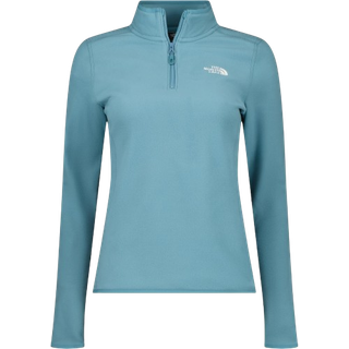 The North Face Women's 100 Glacier 1/4 Zip Algae Blue, S