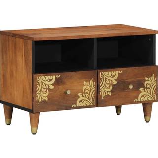 TV-skab med skuffe Honningbrun 70 x 33 x 46 cm Massivt mangotræ