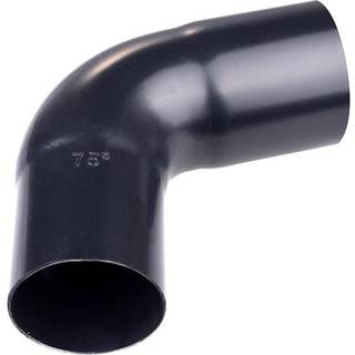 Plastmo bøjning 75 Ø75mm sort 5227540