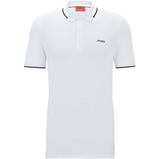 HUGO Herren Polo-Shirt weiß Slim Fit