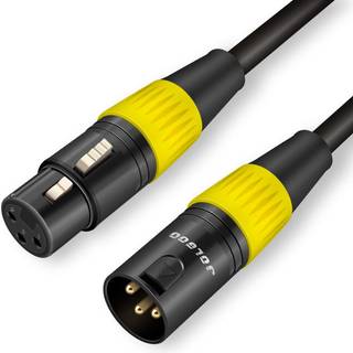 Jolgoo XLR -kabel XLR Mand til XLR kvindelig afbalanceret 3 pin XLR mikrofonkabel 6,6 fod / 2m