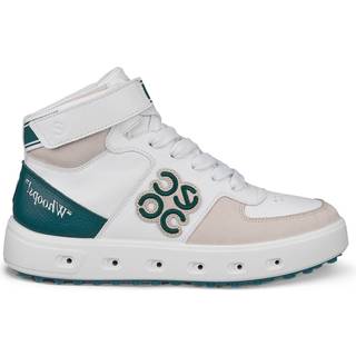 Ecco Street 720 Mid Vandtætte Dame Golfsko Uden Spikes - Gravel/Shadow White/Baygreen - Str. 36 Normal
