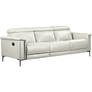 3 pers. sofa med 2 manuelle hvilestole i creme PU