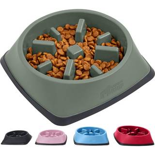 Gorilla greb 100% bpa gratis langsom feeder kat og hunde sk?l bremser k?ledyr spiser forhindrer overspisende hvalpetr?ning store sm? racer sjov p