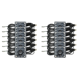 6 stk. 100 graders kameramodul med 2 meter kabel