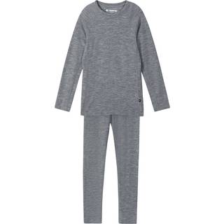 Reima 2-delt Kinsei Baselayersæt Gråmeleret 100 cm  Grå  100 cm  Unisex