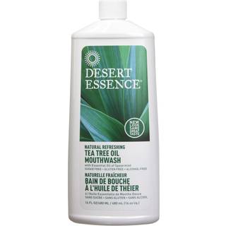 Desert Essence: Tea Tree Oil & Spearmint Mundskyl 16 oz (2 pakke)