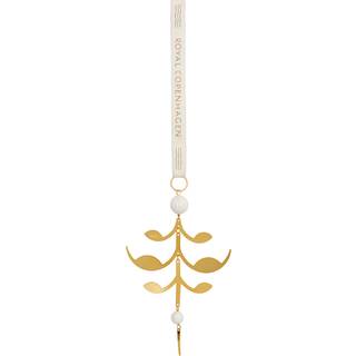 Royal Copenhagen Forgyldt juleornament, palmette, 12 cm