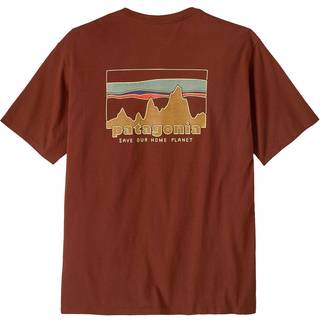 Patagonia 73 Skyline Organic T-Shirt T-shirt Herrer størrelse S farve rød