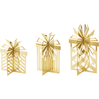 Georg Jensen CC 2025 borddekoration 18K-belagt 3 dele