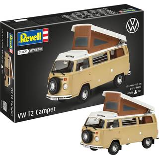 Revell, VW T2 Camper (easy click), 1:24 [Levering: 1-2 dage]