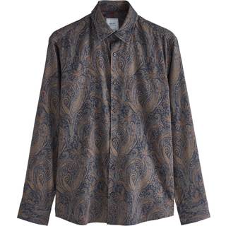 Next Purple Paisley Regular Fit Long Sleeve Print Shirt - large