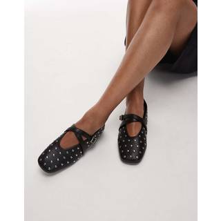 Studded Mary Jane Ballerinas