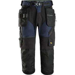 Snickers piratbukser 6905 48 marine/sort FlexiWork 69059504048 m/hængelommer
