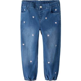 Name It Rose Shaped Jeans - Dark Blue Denim