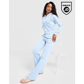 JUICY COUTURE Script Velour Track Pants, Blå - M