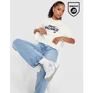 New Balance Run Footwear Boyfriend T-Shirt, Hvid - XL